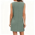 thumbnail image 7 of Bxsruta Women's Sleeveless Twist Knot Tunic Dress - Casual Crew Neck Knit Summer Mini Dress, Pullover Lightweight Soft Breathable Stretchy and Comfortable Fabric for Everyday Wear, 7 of 7