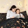 thumbnail image 5 of Homewish Watercolor Botanical Mushroom 7-Piece Twin Bedding,Fungus Plant Bedding Comforter Set,Black,Black Reversible, 5 of 8