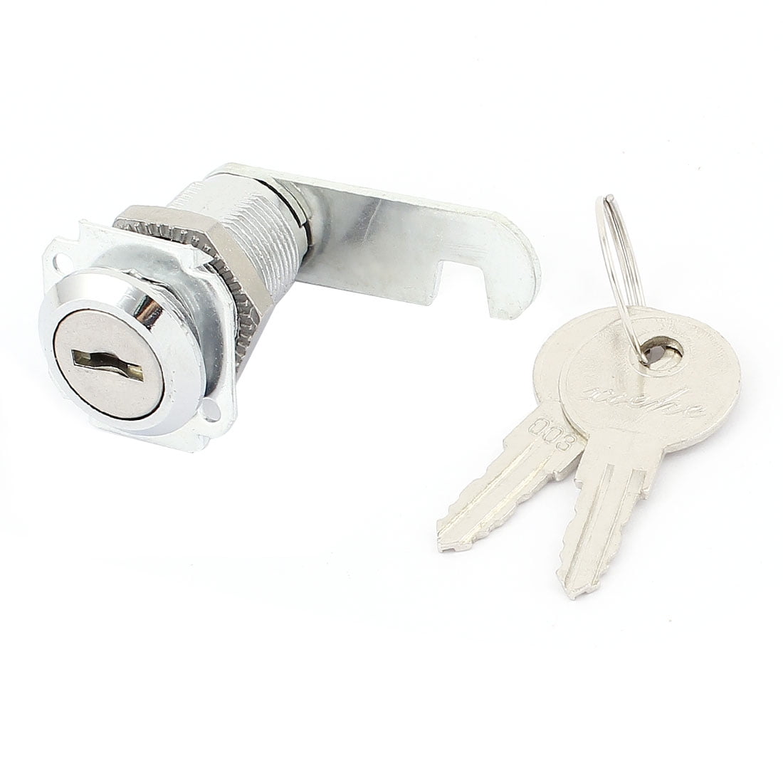 45° Cam Lock With Spring File Cabinet Mailbox Desk Drawer Cupboard Locker 2 Keys 