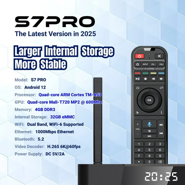 SuperBox S7 Pro Android Smart TV Box, 4GB RAM, Stable Performance