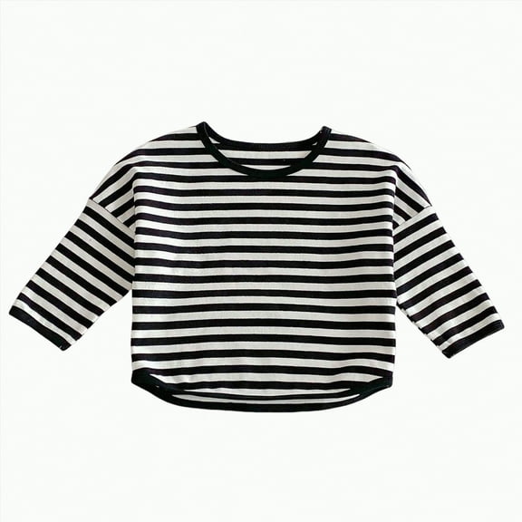 NIEWTR Girls Boys Sweatshirt Autumn And Winter Long Sleeve Solid Color Round Neck Childrens Sweatshirt Fall Winter Sweatshirts Long sleeved T-shirt for 1-2 Years