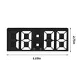 thumbnail image 6 of Gmluru Digital Clock Wall Digital Alarm Clock Simples LED Large Digital Display Fashion Alarm Clock Fully Functional Desktop Bedside Study Kitchen Clock White Frame, 6 of 8