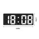 thumbnail image 3 of Reloj despertador digital Simples LED con pantalla digital grande, reloj despertador de moda, totalmente funcional, para escritorio, mesita de noche, estudio, cocina, reloj con marco blanco. Reloj des, 3 of 7