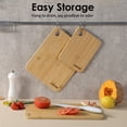 thumbnail image 2 of Carote Set of 3 Bamboo Cutting Boards Set for Kitchen, Chopping Boards, 2 of 8