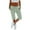 Green, variant on IDALL Plus Size Capris for Women Capri Pants for Women Womens Capris Seven Point Pants Thin Outer Wear Pants in Large Size Loose Pants Capris for Women Blue L