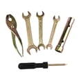 thumbnail image 4 of Kit de herramientas de reparación de motocicletas: destornillador, bujía, alicates, llave , universal, portátil, de metal., 4 of 8