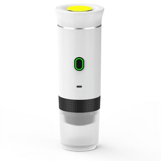 Máquina de Café Portátil Eléctrica Inalámbrica para Coche y Hogar Camping Cafetera 3in1 Cápsula en Polvo Cafetera de Viaje, A