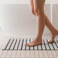 thumbnail image 5 of Weighted Non Slip Bathtub Mat, Textured TPE Bath Mat for Textured Bathtub and Shower Surfaces, Without Suction Cups Doesn't Float, Works on Tile and Stone(Gary,28 x 17 Inch), 5 of 5