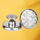thumbnail image 1 of Botones de Jean de repuesto de 17 mm, botones desmontables para pantalones sin botones instantáneos, botón de metal extraíble para extender o reducir - Silver English Inglés plateado Baoblaze botón de jean, 1 of 4