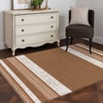 thumbnail image 5 of Vintage Dark Brown Striped Area Rug 4x6 Washable Rug Non Slip Farmhouse Modern Stripes Boho Large Area Rug Indoor Floor Carpet for Entryway Bedroom Kitchen Living Room Home Office Dining Room Nursery, 5 of 9