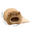 thumbnail image 3 of DAMAI Hamster Winter Warm Bed House - Cute Bear Designed with Bed Mat for Hamster Guinea Pig Chinchillas Hedgehog Squirrel and Other Small Furry Animals, 3 of 7