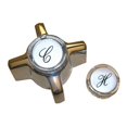 thumbnail image 1 of Larsen Supply HC-115 Sterling Star Flow Faucet Twin Handle- Chrome, 1 of 3