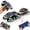 Gray with speedboat, variant on Mini RC Truck with Trailer & Boat for Adults, 1/64 Alloy Desktop Pickup Remote Control Car with Lights for Kids Birthday Gifts(Gray)