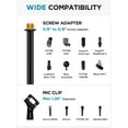 thumbnail image 3 of InnoGear Support de Microphone de Bureau Réglable, Base Lestée en Lot de 2 avec Poignée Douce, Bras de Perche, Adaptateur de Vis 3/8 Pouces-5/8 Pouces, 3 of 7