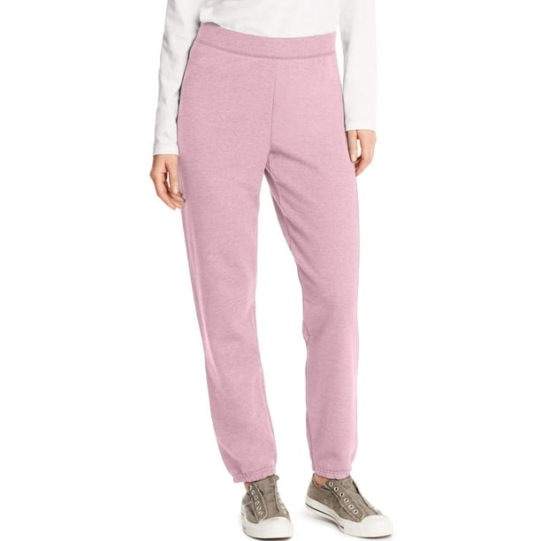 Hanes Women`s ComfortSoft EcoSmart Sweatpants, M, Pale Pink 