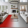 thumbnail image 4 of Area Rug 72×108in, Modern Red Grey Abstract Geometric Art Floor Carpet Living Room Rug, Ombre Minimalism Non-Slip Welcome Mat Indoor Rugs for Bedroom Dining Room, 4 of 9