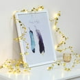 thumbnail image 3 of 33ft 100 LED Gold Star Tinsel Garlands String Lights, Battery Operated Star Wire Garland Lights for Xmas Tree Home Wedding Party Festive Decoration (Warm White Light), 3 of 9