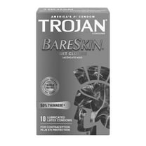 Bareskin Premium Thin Lubricated Condoms - 10 Count (Pack of 12)