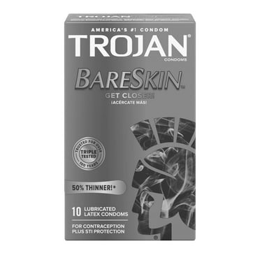 Bareskin Premium Thin Lubricated Condoms - 10 Count (Pack of 3)