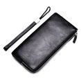 thumbnail image 1 of Mens Wristlet Purse Solid Color Thin Phone Wristlet Wallet Long Zipper Wallet, 1 of 10