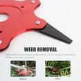 thumbnail image 3 of Yeacher Trimmer Head Brush Cutter Outdoor Lawn Mower Head 65Mn Steel Razor Trimmer Head Grass Weed Eater Tool Extra Heavy Duty Replacement for String Trimmer, 3 of 7