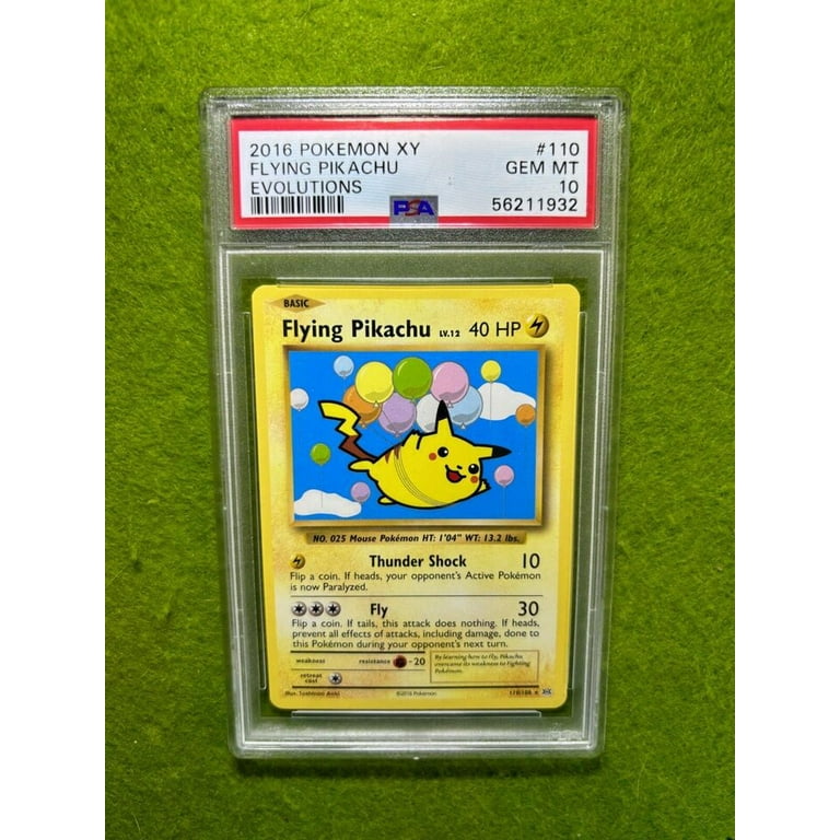 Pokémon PSA 10 Flying Pikachu POKEMON TCG CARD Evolutions 2016
