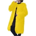 thumbnail image 4 of Ofreoo Winter Jackets for Women Faux Fur Coat with Solid V-neck,Holiday,Wedding,Party ,Christmas Clearance, 4 of 8