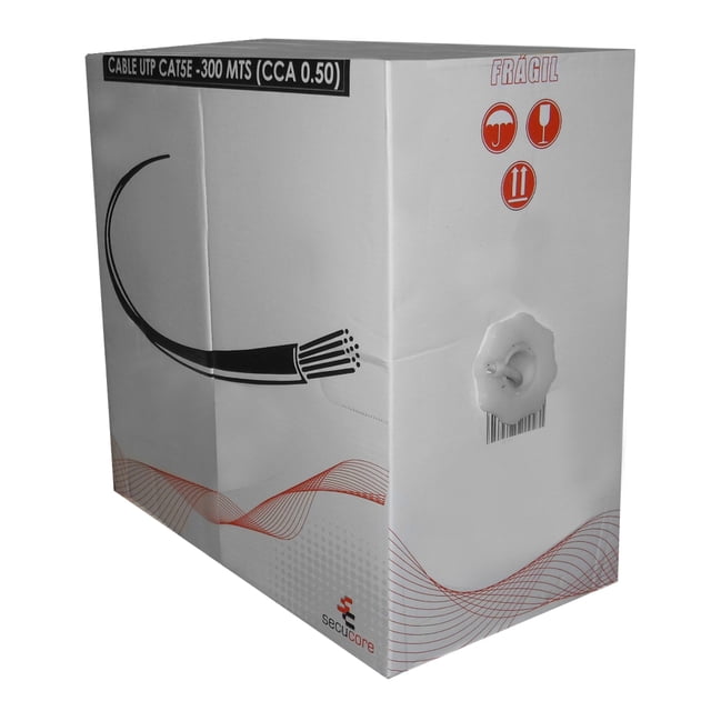 Bobina Cable Red Utp 5e 300 Mts Cctv Nodos Blanco