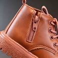 thumbnail image 6 of LvhaoGJOB Kids' Lace-Up Design Ankle Boots with Side Zipper and Thick Platform Sole, 6 of 9