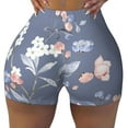 thumbnail image 2 of Lsque Watercolor Flowers Butterfly Pattern High Waisted Biker Shorts for Women-Tummy Control Fitness Athletic Workout Running Yoga Gym Shorts,Moisture-Wicking-X-Large, 2 of 9
