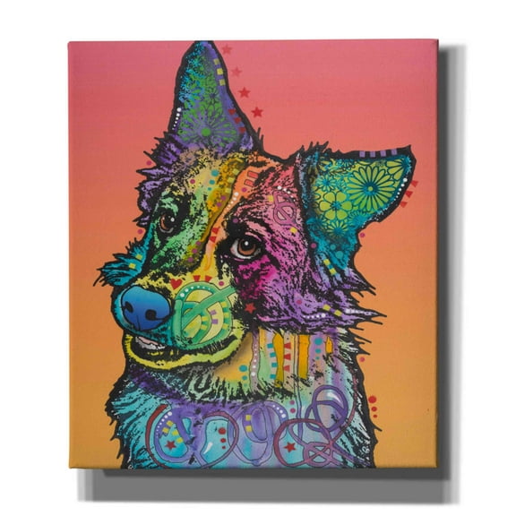 Epic Graffiti 'Axel' by Dean Russo, Giclee Canvas Wall Art, 26"x30"