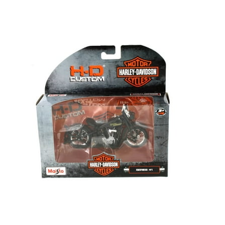 1928 Harley Davidson JDH Twin Cam, Black - Maisto 31360/41 - 1/18 scale Diecast Motorcycle
