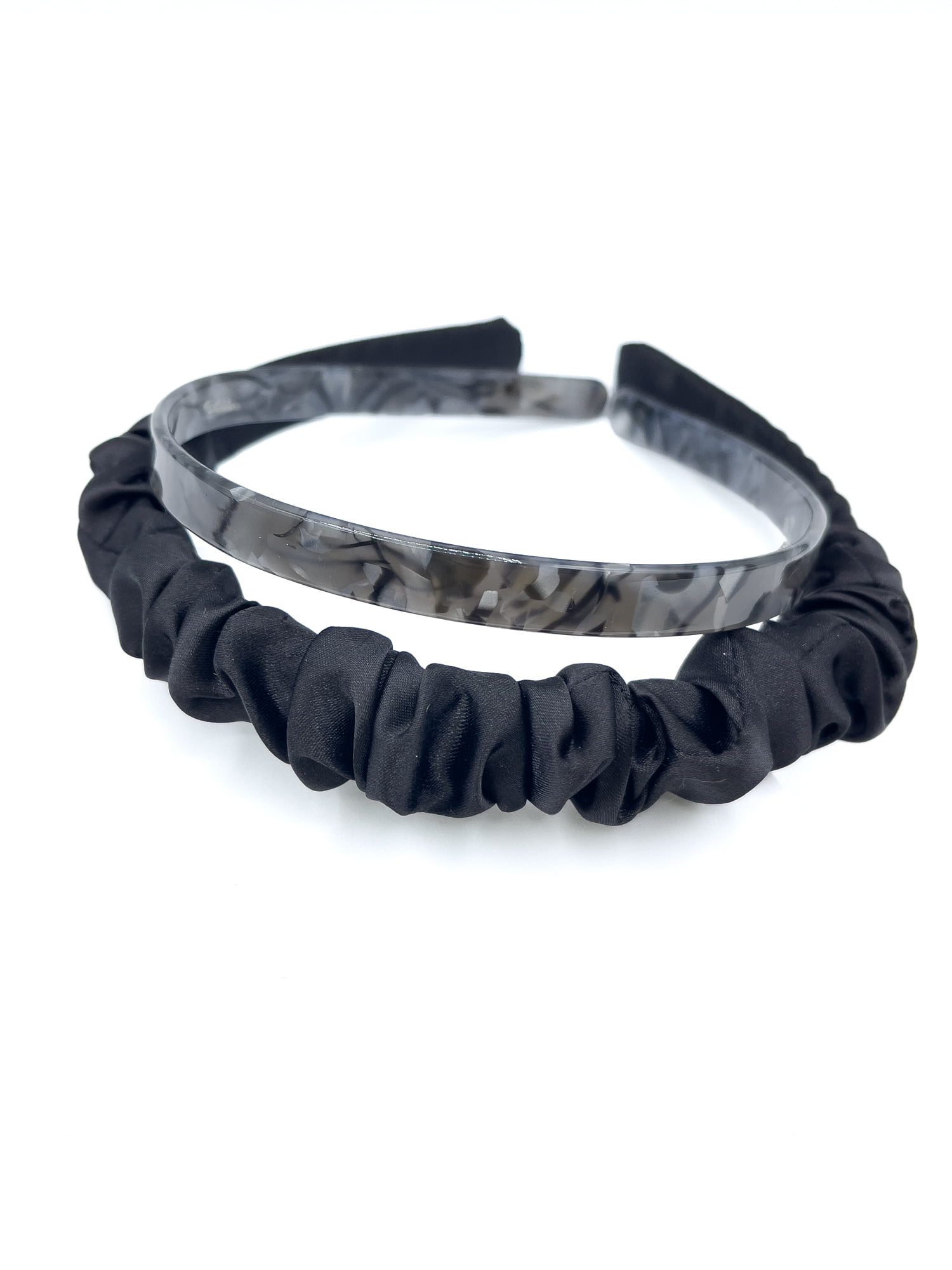 Time and Tru Women's Headband, 2 Pack, Black