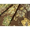 Waverly Inspirations 45" 100% Cotton Floral Sewing & Craft Fabric By the Yard, Cocoa