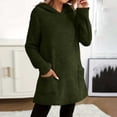 thumbnail image 5 of Meichang Womens Sherpa Fleece Hoodies Winter Soft Warm Fuzzy Pajama Pullovers Long Sleeve Loose Fit Casual Fluffy Hooded Sweatshirt with Pockets Loungewear, 5 of 9