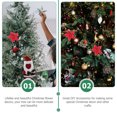 thumbnail image 2 of KONTONTY 10Pcs Red Simulated Flower Decor Christmas Tree Adornments for Party and Home, 2 of 8