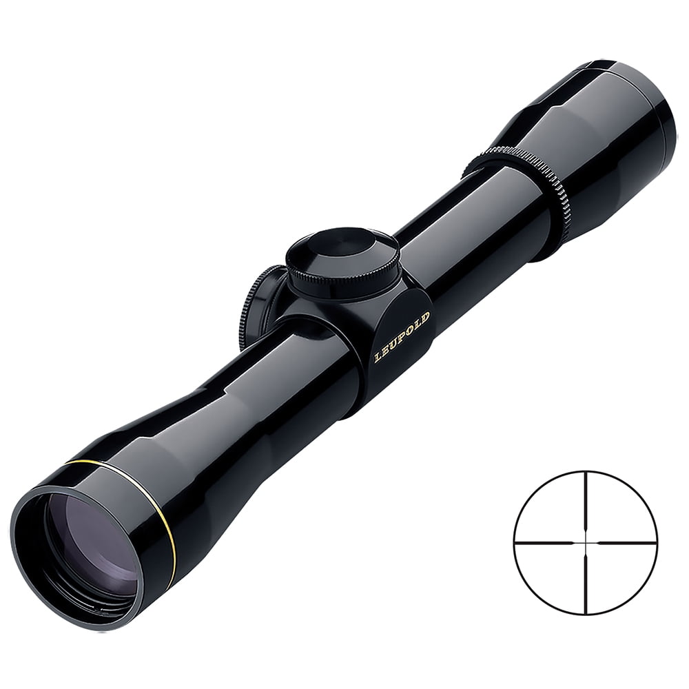 LEUPOLD FXI 4x28 Rimfire Riflescope, Fine Duplex Reticle, Matte Black