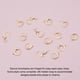 thumbnail image 4 of 50 piezas de ganchos franceses para pendientes de acero inoxidable 304 con cierre de palanca y aro abierto de 14,5 x 12 x 2 mm para la fabricación de joyas (dorados), 4 of 8