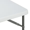 thumbnail image 3 of ZenSports 3FT Portable Folding Camping Table White Plastic Utility Table for Picnic Party, 3 of 11