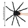 thumbnail image 5 of YouLoveIt Scary Giant Halloween Spider Fake Large Spider Hairy Props Realistic 1pc Halloween Outdoor Decorations Hairy Spide Props for Halloween Yard Decorations Party Decor, Black, 50/75/90 CM, 5 of 8