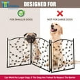 thumbnail image 3 of Bundaloo Freestanding Metal Folding Pet Gate | Large Portable Panels for Dog & Cat Security | Foldable & Versatile Enclosure Gates for Puppies | Indoor & Outdoor Playpen Safety Barriers for Pets, 3 of 8
