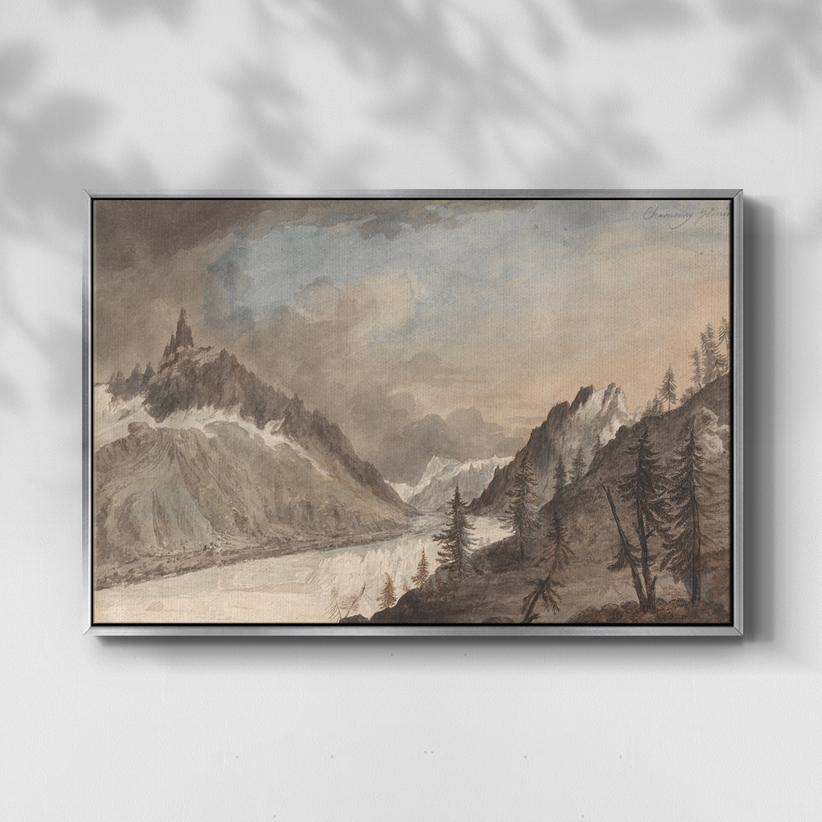 Vintage Landscape-CCCLXXIX By Wexford Home Framed in Silver Wood Gallery Wrapped Canvas 17 in. x 25 in.