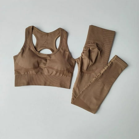 Women s tracksuit Fitness Suit Yoga Sets Sportswear Workout Sports Bra+High Waist Leggings Gym Clothing Seamless Sports Suits