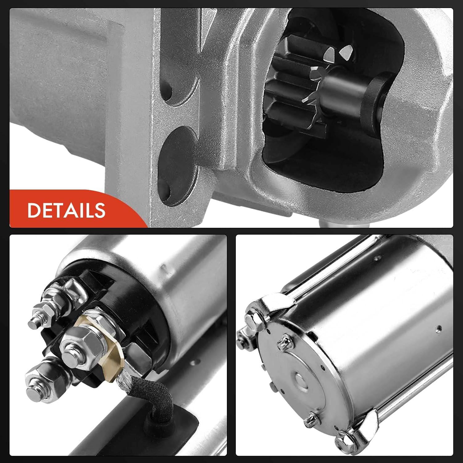 A-Premium Starter Motor Compatible with Dodge Durango 11-20 & Ram 1500 11-20 2500 3500 11-18 & Jeep Grand Cherokee 05-20 Commander 06-10 5.7L 12V 1.4KW 10 Teeth CW Replace# M000T20972 56044736AB