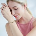 thumbnail image 3 of Copper Bracelet for Women, 6.5'' Three-Color Gold Adjustable Magnetic Bracelet, Fashion Health Jewelry, 3 of 5