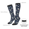 thumbnail image 4 of Naloa Daisies Flowers Thigh High Socks Extra Long Stretchy Sock Women Over Knee High Opaque Stocking Daily Wear, 4 of 6