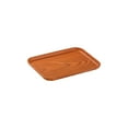 thumbnail image 2 of PpgejGEK Imitation Wood Grain Rectangular Serving Tray 12x8.7x0.6in Food Grade PVC Fruit Platter for Kitchen Dining Table Picnic Party, 2 of 6