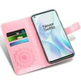 thumbnail image 2 of MINKUROW Case for Oneplus 8 Wallet Case Leather Premium PU Embossed Design Magnetic Closure Protective Cover with Card Slots for Oneplus 8,Rose Gold, 2 of 5