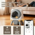 thumbnail image 5 of Furmax Automatic Self-Cleaning Cat Litter Box, Smart APP Control & Hands-Free Operation for Multiple Cats, All-Inclusive Bundle with Mat & Waste Bags, 5 of 7