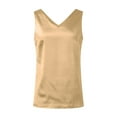 thumbnail image 6 of SHITINN Satin Tank Tops for Women Loose Fit Sleeveless V Neck Camisole Blouses Shirt Top Active Top Women 2 Lane Top Strap Top Women Athletic Top Women Beach Tops plus Size Top Crop Top Petite Shirt, 6 of 7